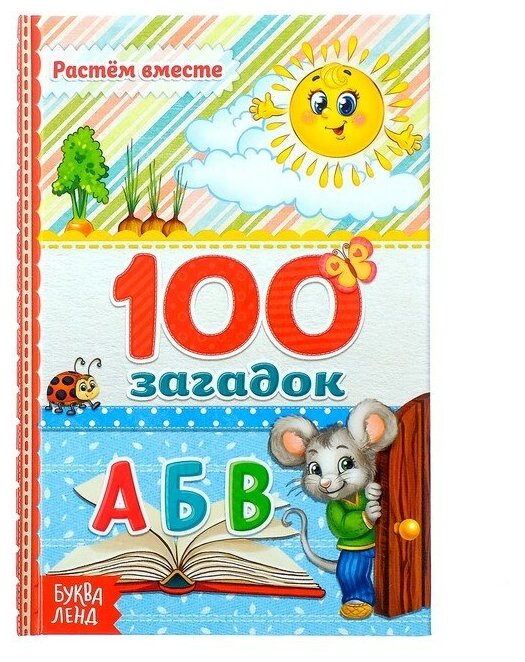 Книга в твёрдом переплёте "100 загадок" 48 стр.