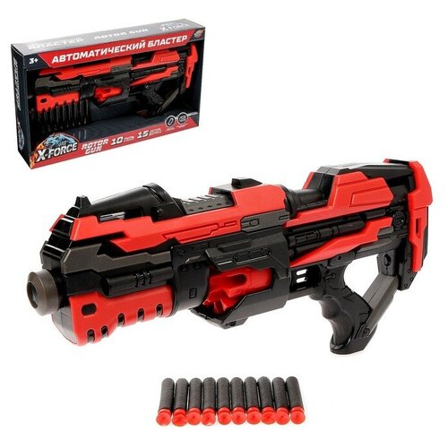 Бластер WOOW TOYS автоматический ROTOR GUN, стреляет мягкими пулями, работает от батареек