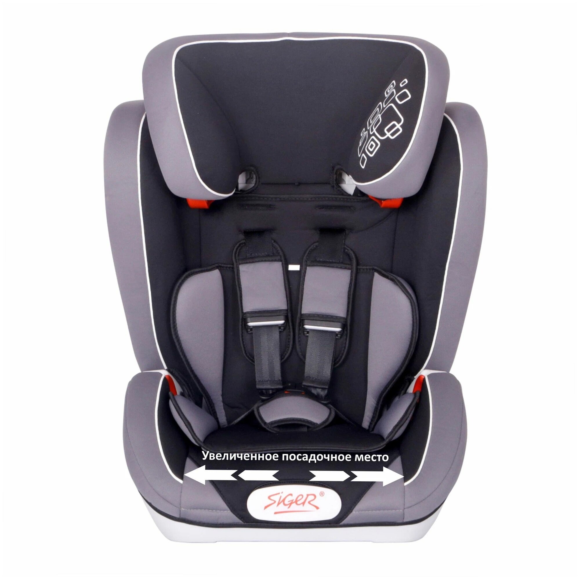 Автокресло Siger, Art Индиго Isofix серый - фото №12