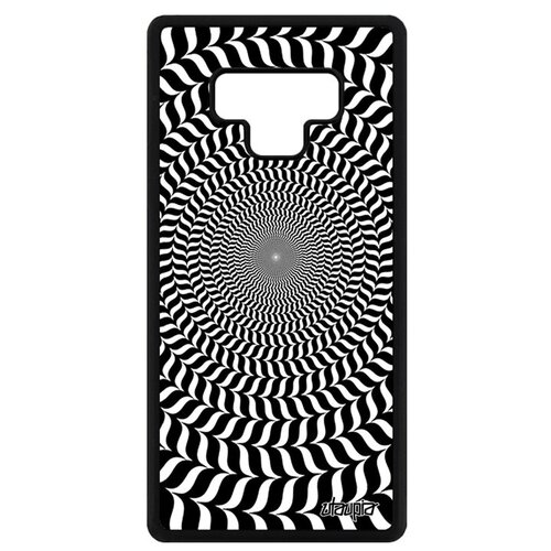 фото Красивый чехол на смартфон // samsung galaxy note 9 // "иллюзия круга" illusion спираль, utaupia, черный