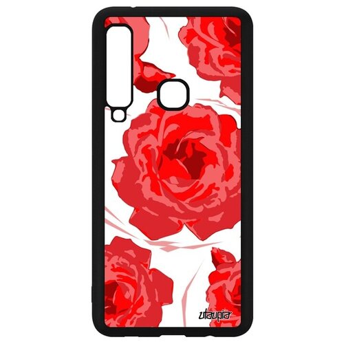 фото Качественный чехол на телефон // samsung galaxy a9 2018 // "цветы" букет романтика, utaupia, красный