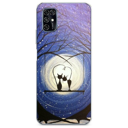 фото Силиконовый чехол "влюбленные котики 10" на zte zte blade v2020 smart / зте блейд в2020 смарт case place