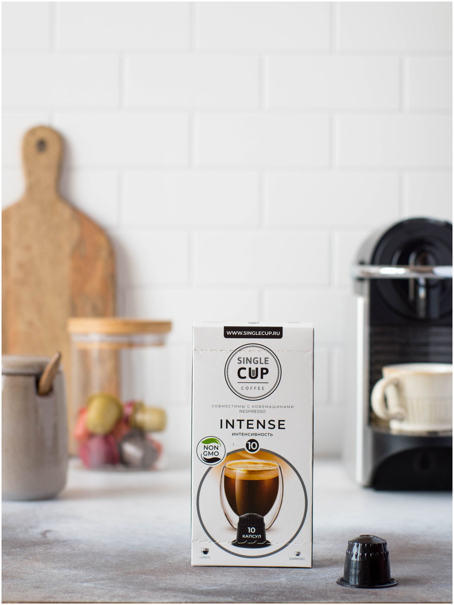 Кофе в капсулах Single Cup Coffee "Intense" формата Nespresso (Неспрессо), 10 шт. - фотография № 4