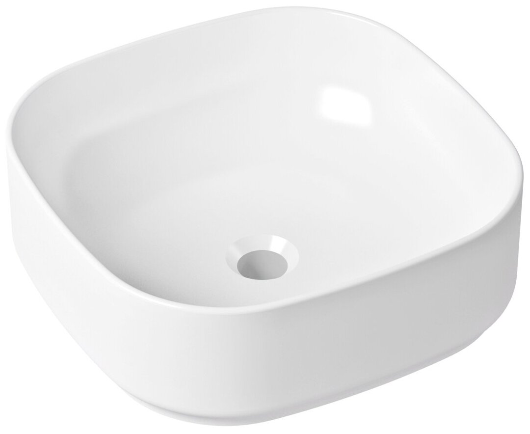 Раковина накладная для ванной комнаты Lavinia Boho Bathroom Sink Slim 33311006, умывальник из фарфора, ширина 40 см - фотография № 2