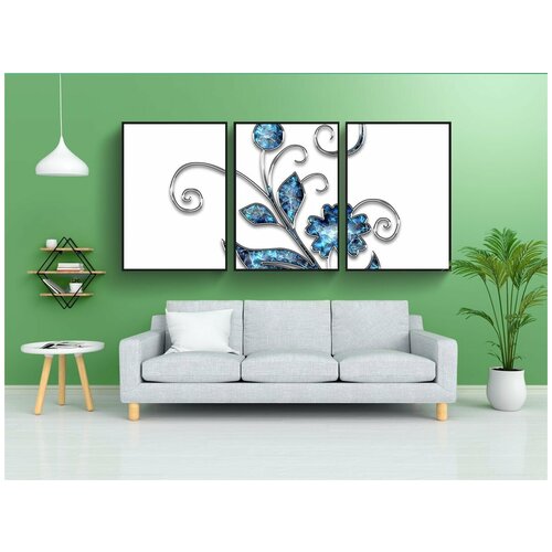 фото Набор модулных постеров для интерьера "декор, украшение, ювелирное украшение" 60x90 см. в тубусе, без рамки lotsprints