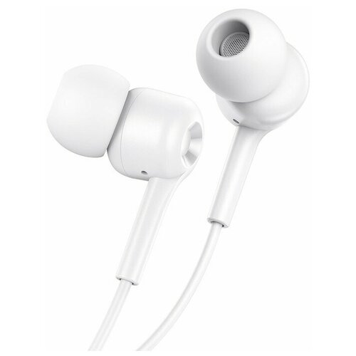 Наушники Hoco M82 проводные вакуумные микрофон Jack 35 мм 12 м белые 50900₽