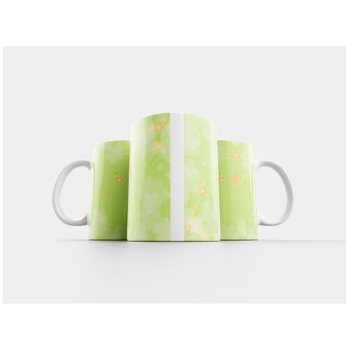 фото Кружка "винтаж анис зеленый фон, ткани мебельно декоративные, карта" 320 мл lotsprints