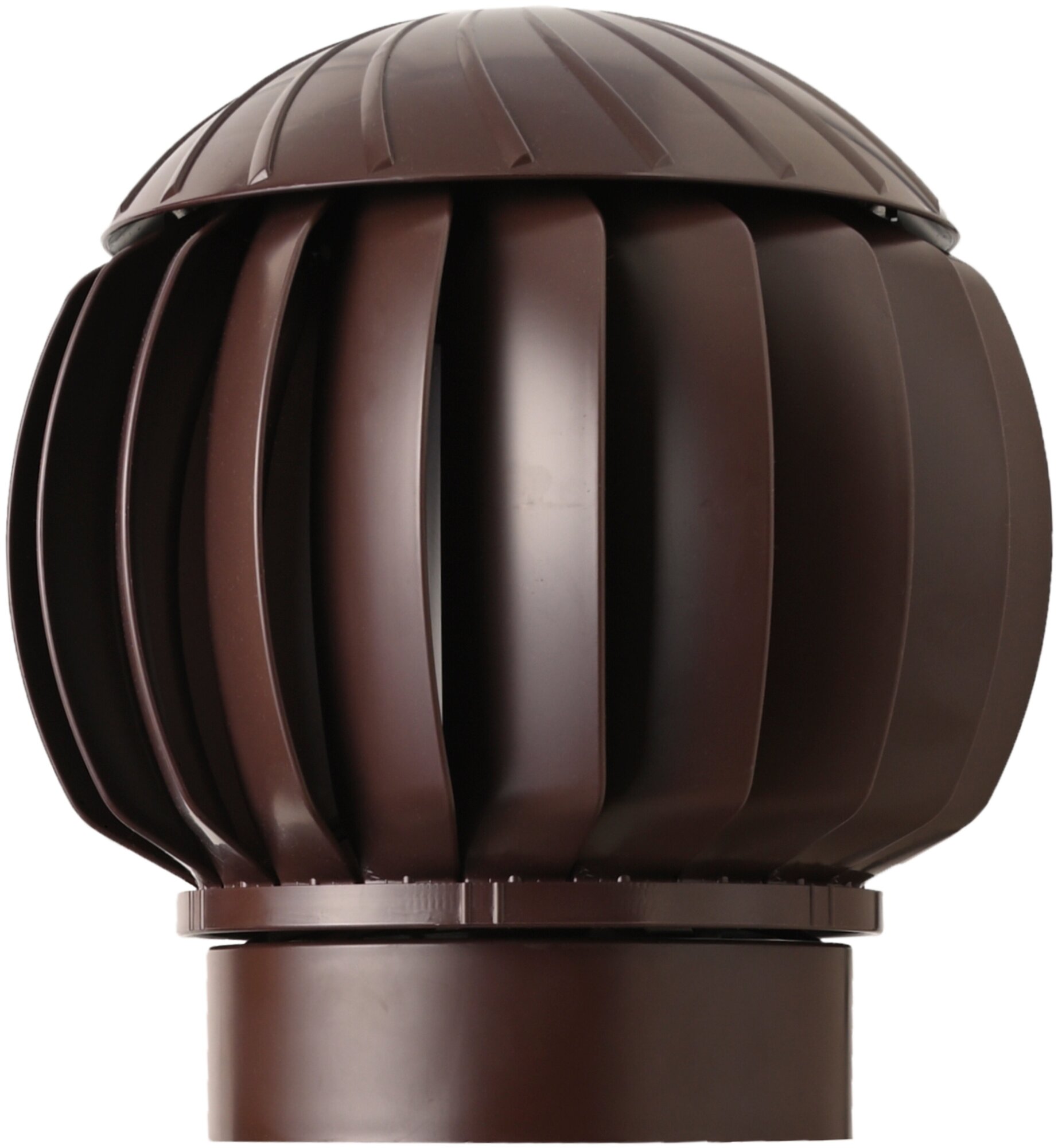 Комплект активной вентиляции: Нанодефлектор ND160 с манжетой, вент.выход 110 не утепленный, для металлочерепицы Monterrey, коричневый - фотография № 4