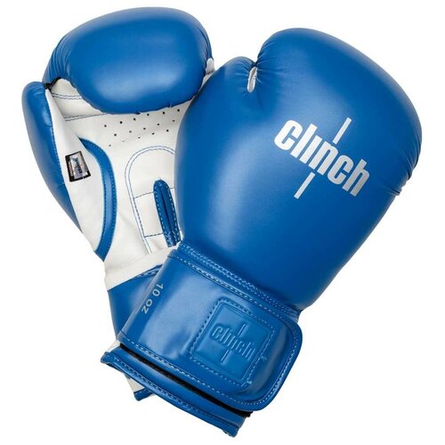 Перчатки боксерские Clinch Fight 2.0 сине-белые (вес 10 унций) перчатки боксерские clinch fight 2 0 сине белые вес 14 унций
