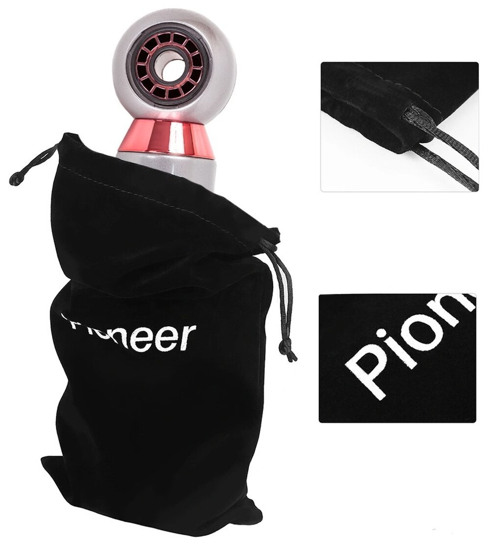 Дорожный фен Pioneer с насадкой-концентратором и чехлом для хранения, 3 режима потока и нагрева, 1000 Вт - фотография № 3