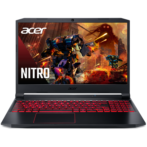 фото Ноутбук acer nitro 5 an515-55-75bn 15.6" fhd ips/core i7-10750h/16gb/512gb/nvidia geforce rtx 3050ti 4gb/windows 10 home 64- bit/noodd/черный (nh. qb1er.002)