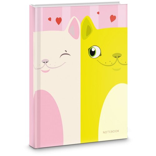 Книга для записей Кошачья любовь, А6, 64 листа, клетка книга для записей кошачья дружба 72 листа а5