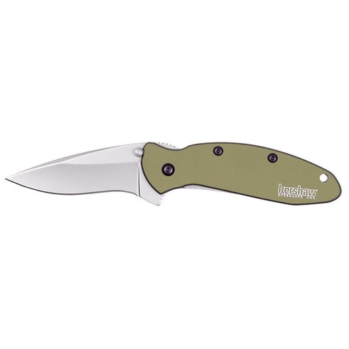 фото Нож "scallion" 420hc olive aluminium 1620ol от kershaw