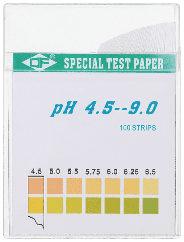 Индикаторная бумага pH тест полоски 100 штук pH 4.5 - 9