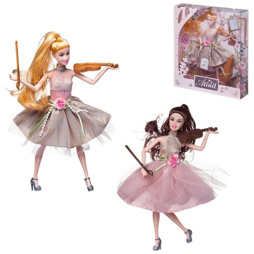Кукла Junfa Atinil Цветочная гармония в наборе со скрипкой и другими аксессуарами 28см кукла atinil музыкант скрипка футляр сумочка коробке