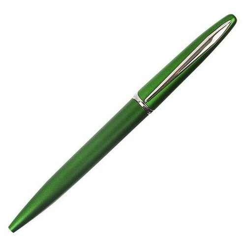 Ручка для логотипа автоматическая inформат Inspiration (0.7мм, синий цвет чернил, зеленый корпус)