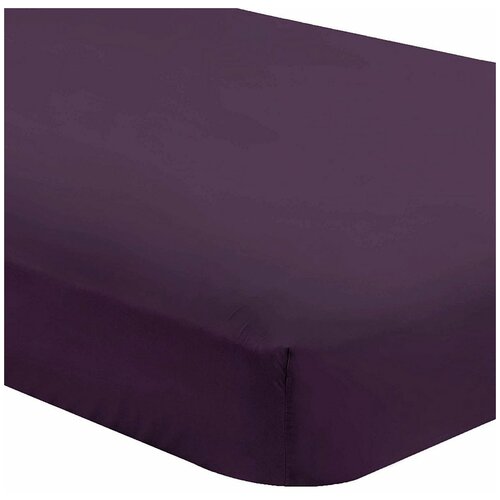 Детская простыня на резинке из трикотажа темно-фиолетовый Elin (темно-фиолетовый), Простыня на резинке 60x120 (+15 см бортик)