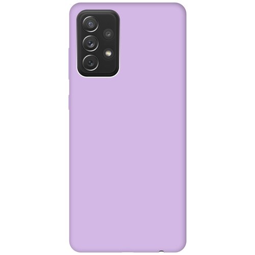 фото Чехол - накладка silky touch для samsung galaxy a72 сиреневый gosso