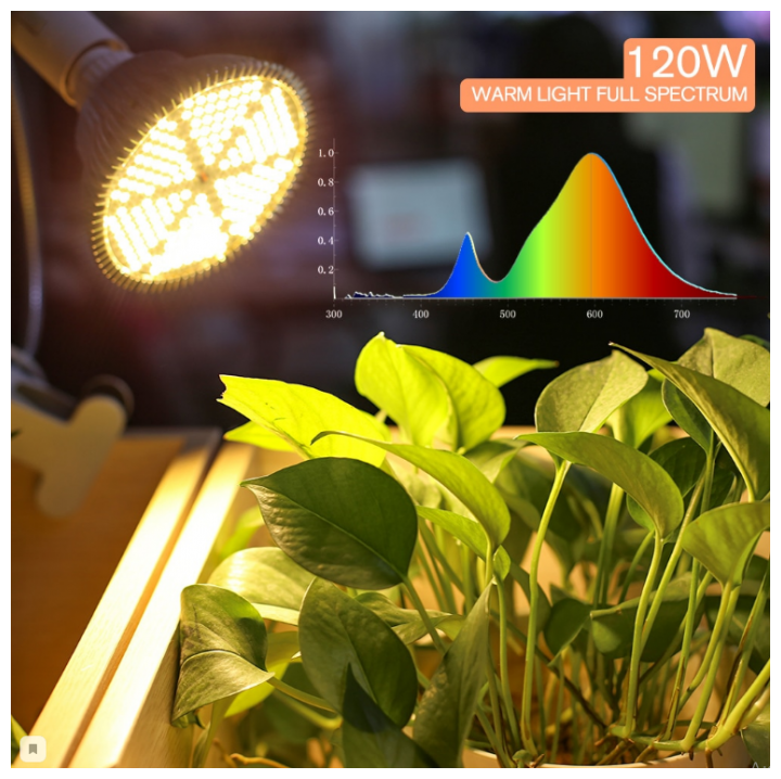 Фитолампа для растений полный спектр 120w (Теплый белый свет) - фотография № 3