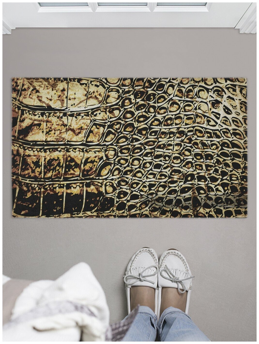 Коврик придверный в прихожую с принтом 