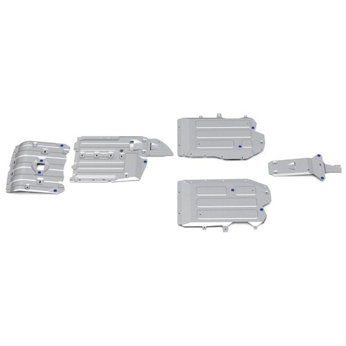 фото Защита радиатора, картера, кпп, рк, топливного бака и редуктора rival для bmw x5 g05 (xdrive 25d, xdrive 30d, m50d, xdrive 40i) 2018-н. в./x6 g06 (xdrive40i, m50i) 2019-н. в алюминий 3 мм, с крепежом, k333.0534.1