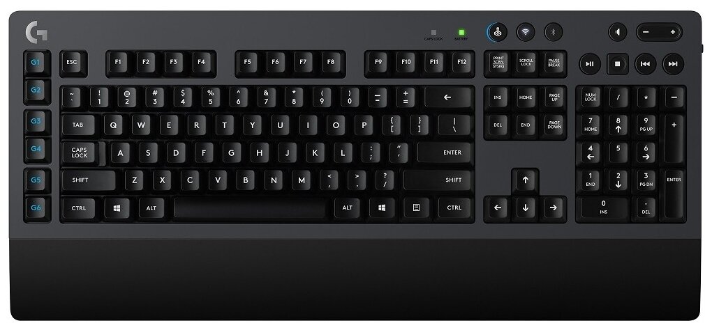 Игровая беспроводная клавиатура Logitech G G613 Romer-G, черный, английская