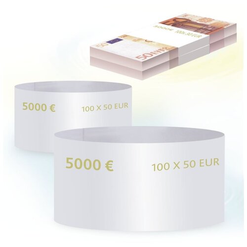 Новейшие технологии Кольцо бандерольное номинал 50 евро белый 500 шт. 0.31 кг