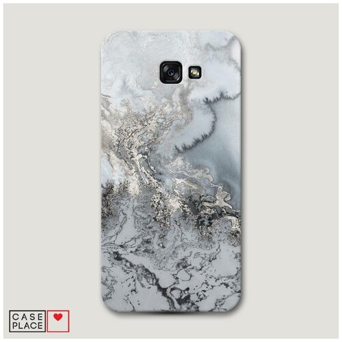 фото Чехол пластиковый samsung galaxy a7 2017 морозная лавина серая case place
