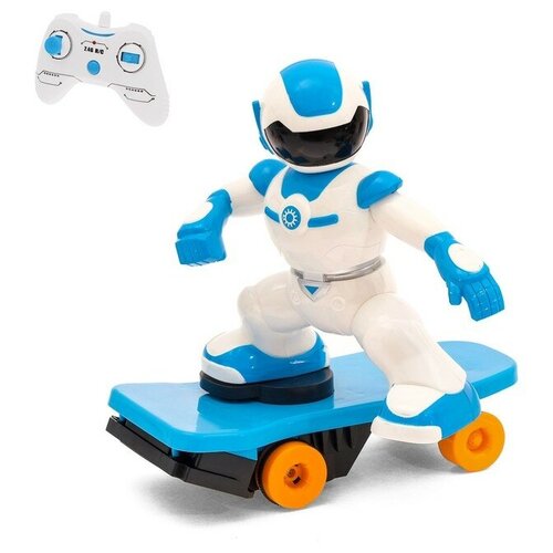 Робот радиоуправляемый Скейтбордист световые и звуковые эффекты работает от батареек 241900₽