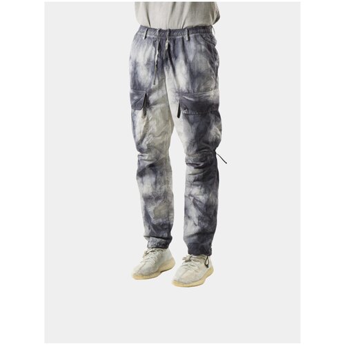 Брюки NemeN Brus Tie Dye Climber Cargo Pants, серый тай-дай, S