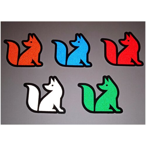 Светоотражающая наклейка Светлый элемент Лиса 1