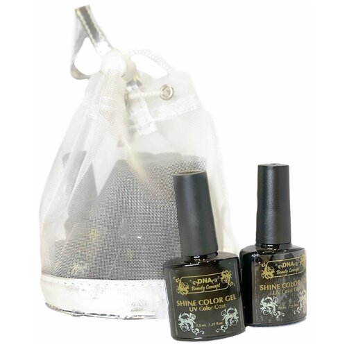 Набор гель-лаков DNA Beauty Concept, 7.5 мл,8 штук теплых оттенков в подарочной упаковке