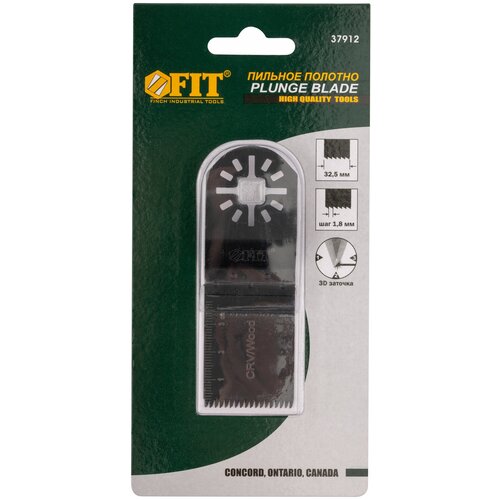 Полотно FIT 37912 пильное шлифованное ступенчатое CrV сталь 325 мм х 06 мм 622₽