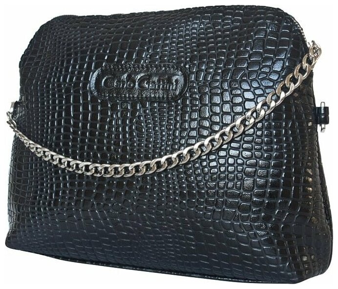 Кожаная женская сумка Asolo black Carlo Gattini 8010-01 