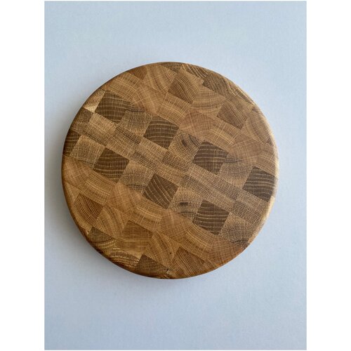 Торцевая круглая разделочная доска из дуба SAWMILL/25 см диаметр/1 шт.