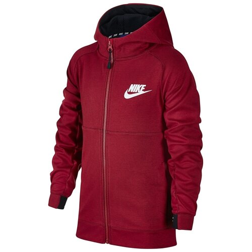 фото Толстовка nike nsw hoodie 856185-608 для девочки, цвет бордовый, рус. размер 128-137 (s)