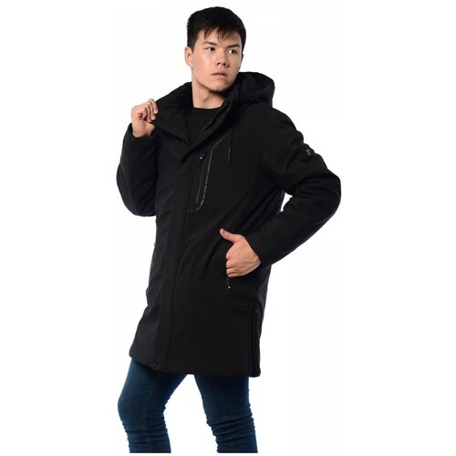 фото Зимняя куртка мужская indaco 19018 размер 54, черный