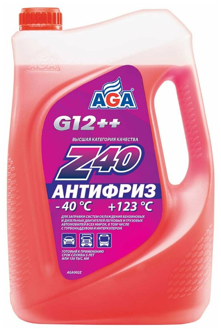 Антифриз AGA красный 5л AGA002Z