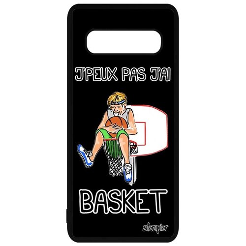 фото Чехол для телефона // galaxy s10 plus // "не могу - у меня баскетбол!" комикс мяч, utaupia, черный