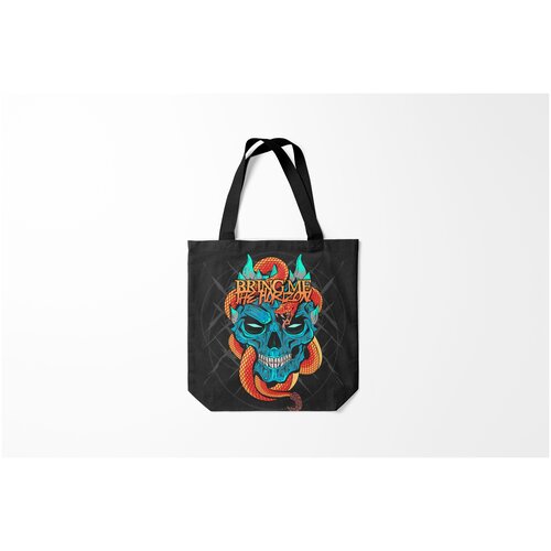 фото Сумка-шоппер / 40х40 см / рок / bring me the horizon burnettie