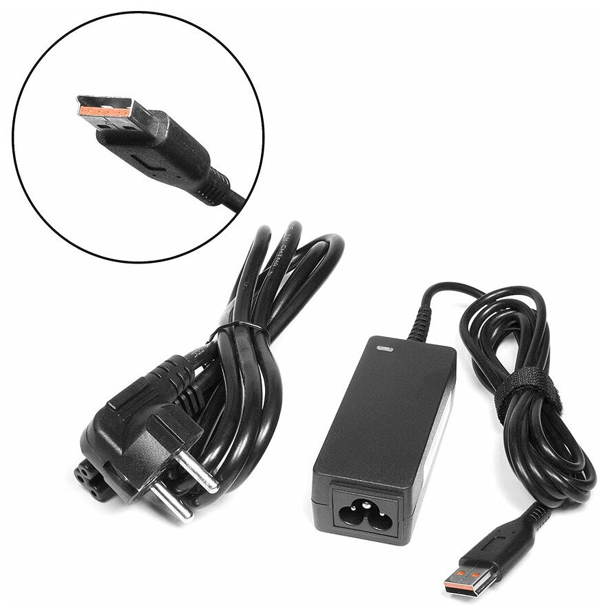 Блок питания для ноутбука Lenovo 20V 2A (USB LENOVO) 40W ADL40WCG