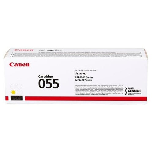 Картридж лазерный Canon 055 Y 3013C002 желтый оригинальный 1 шт.