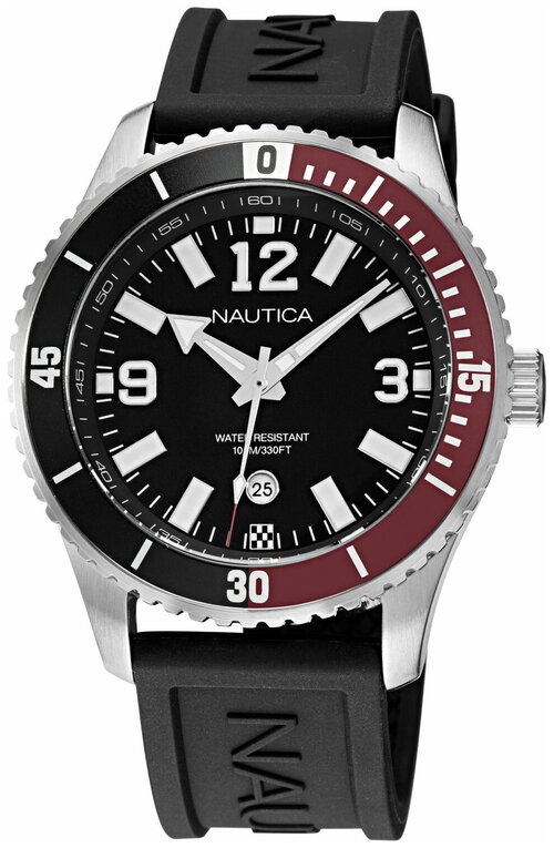 Наручные часы NAUTICA Sport NAPPBS161, черный, серебряный