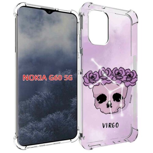 Чехол MyPads знак зодиака дева 2 для Nokia G60 5G задняя-панель-накладка-бампер