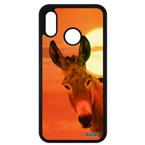 фото Чехол на смартфон // huawei p20 lite // "осел" дизайн упрямец, utaupia, оранжевый