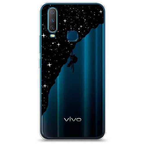 фото Силиконовый чехол "скалолаз в космосе" на vivo vivo y12 / виво y12 case place