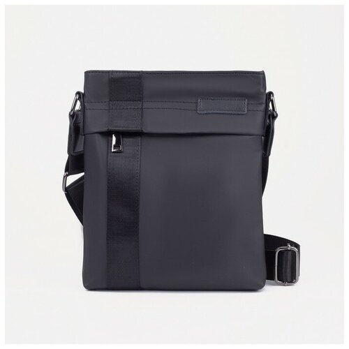 фото Сумка, отдел на молнии, 2 наружных кармана, водонепроницаемая, цвет чёрный нет бренда