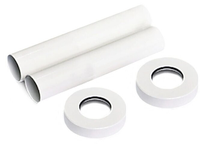 фото Комплект декоративных трубок SR Rubinetterie 70xD 18-20-1/2" цвет белый