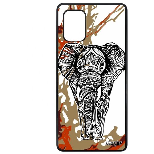 фото Простой чехол на смартфон // galaxy a71 // "слон" elephant мудрый, utaupia, цветной