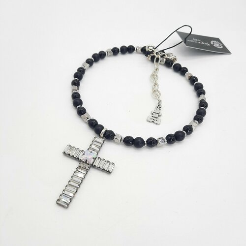 Колье Raganella Princess, хрусталь, черный